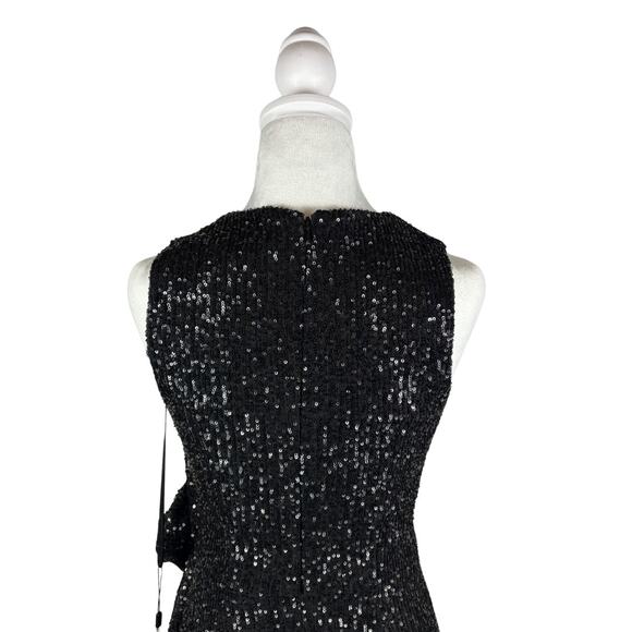 Mac Duggal Sequin Sheath Dress 2 Black NWT - Picture 7 of 9